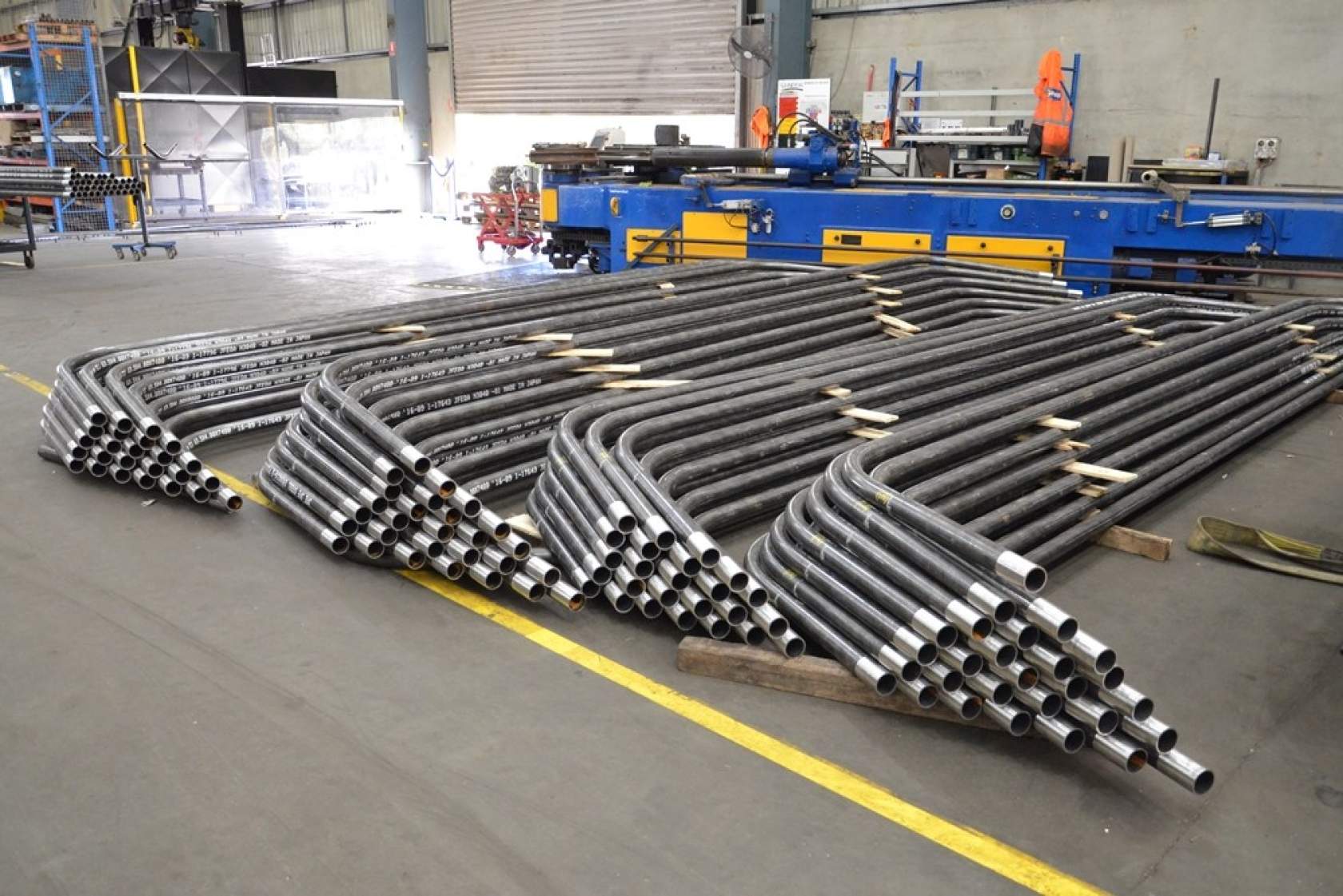 Convection bank tubes with linished ends